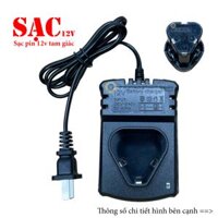 Sạc Đế 12v-1A Sạc Pin Chân Tam Giác Máy Khoan 12v