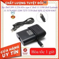 Sạc Dell 13 3380 Dell Latitude 11 5179 5289 5285 7370 7275 Dell XPS 12 9250 9365-Sạc Dell 20V-3.25A 65w Ovan Type C