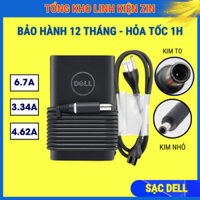 Sạc Dell Oval Chân To/Chân Nhỏ 19.5V 3.34A/4.62A Sạc Máy Tính DELL 65W/90W - Cục Sạc Laptop DELL - SẠC NHANH BH 12 THÁNG