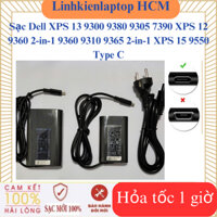 Sạc Dell XPS 13 9300 9380 9305 7390 XPS 12 9360 2-in-1 9360 9310 9365 2-in-1 XPS 15 9550 Sạc Dell Ovan Type C 45W 65W