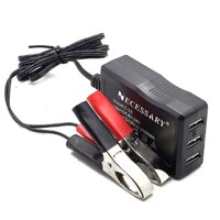 Sạc điện thoại 3 cổng sạc USB chân kẹp bình ác quy ô tô, xe máy- Bộ Sạc Pin Điện Thoại USB 12V 24V 5V Đa Năng