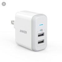 SẠC ĐIỆN THOẠI ANKER ANKER ELITE DUAL PORT POWERIQ 24W