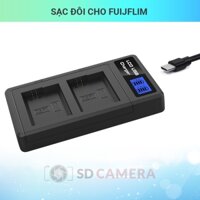 Sạc đôi cho Pin máy ảnh Fujifilm NP-W126 NP-W235 Sạc nhanh có LED hiển thị mức pin NP W126 NP W235