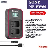 Sạc đôi LCD máy ảnh SONY A7R2 A7S2 A7r A7s A33 A37 A6000 A6300 A6400 A7 A3000 A5000 A6500 NEX5 6 7 SONY FW50 NP-FW50