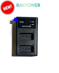 Sạc Đôi New (hỗ trợ sạc nhanh) RAVPower LP-E17 for Canon EOS 77D, EOS 750D, EOS 760D, EOS 8000D, EOS M3, EOS M5, EOS M6
