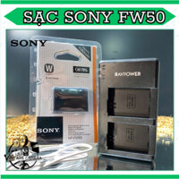Sạc đôi RAVPower FW-50 tương thích các dòng Sony NEX 3/5/7, SLT-A, DSC-RX10, Alpha A6000, A6300, A6400, A6500, A7,...