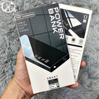 Sạc Dự Phòng 10.000 mAh Mặt Kính Hiển Thị Pin, Cổng USB Có Đèn Báo Pin