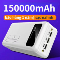 sạc dự phòng 100000mAh Màn hình kỹ thuật số Đèn LED cầm tay Ngân hàng điện chính hãng 100% sạc dự phòng