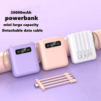 Sạc dự phòng 10000mAh, bốn dây có thể tháo rời,sạc siêu nhanh,Pin lithium-ion polymer, sạc an toàn