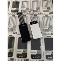 Sạc dự phòng 10.000mAh ,kèm 4 dây sạc ,đèn led hiển thị % pin