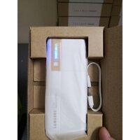 Sạc Dự Phòng 12000 mAh led , 2 cổng usb , có màn hình hiển thị phần trăm pin tặng cáp 2 đầu samsung và tyec
