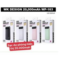 Sạc dự phòng 20000mAh WK WP-163 -CHÍNH HÃNG