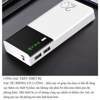 Sạc dự phòng 30000 mAh 2 cổng USB Sạc nhanh - Hàng mới về