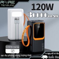 Sạc dự phòng 30000 mah,có đèn pin,LED hiển thị sắc nét,sạc nhanh PD20W, Android sạc tối đa 100W