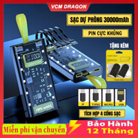 Sạc dự phòng 30000mah sạc nhanh 22,5w pin dung lượng lớn tích hợp 4 cổng sạc nhanh 66W - 120W cho nhiều điện thoại