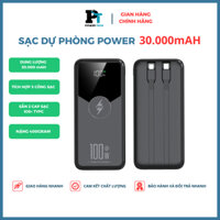Sạc dự phòng 30000mah và 50000mah PowerTech sạc nhanh 100w, tích hợp cap sạc và cổng sạc nhanh - HB92