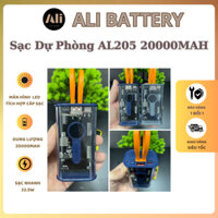 Sạc Dự Phòng AL205 20.000mAh Siêu Nhanh 22.5W- pin  Li-ion 21700 - Phụ Kiện, Led