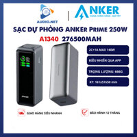 Sạc Dự Phòng Anker A1340 27.650mAh Điều khiển qua App 250w 2C+1A -  Bảo Hành 12 Tháng