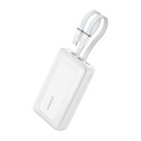 Sạc dự phòng Anker Zolo 30W 10000mah Dual Cable Type C - Lightning White (A1680H21)