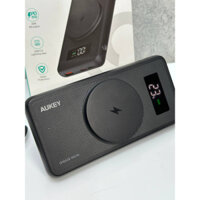 Sạc Dự Phòng Aukey PB-WL01i 10.000mAh, Sạc Nhanh 22.5W, Sạc Không Dây 15W hít Từ Tính - Hàng Chính Hãng