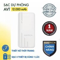 Sạc dự phòng AVATECH 12000mAh