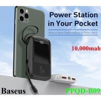 Sạc dự phòng Baseus kèm dây Type C BS-P1001L + BS-P1002L 10.000mah