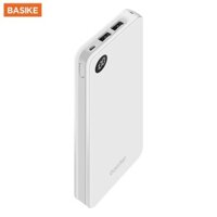 Sạc dự phòng BASIKE 10000mAh màn hình hiển thị kỹ thuật số kèm quạt cổng USB