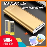 SẠC DỰ PHÒNG BOROFONE BT19B 20.000mAh + TẶNG KÈM 01 LOA MINI B2S10 | HÀNG CHÍNH HÃNG | CAM KẾT SẢN PHẨM NHƯ HÌNH