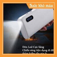 [Sạc Dự Phòng Chính Hãng] Sạc dự phòng bề mặt da siêu đẹp sạc nhanh an toàn Pin Sac Du Phong Dung Lượng 10000 mAh