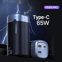 Sạc dự phòng cho Laptop - PISEN PRO PD65-2 20000mAh 65W for Laptop Mobile- Hàng Chính Hãng