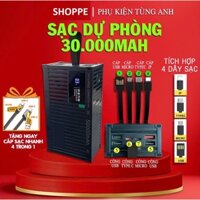 Sạc Dự Phòng Contener 50000mAh Tích Hợp 4 Dây Ra Bảo Hành 12 Tháng  Sạc Nhanh Sạc Pin Pin Dự Phòng