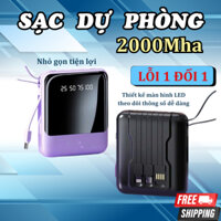 Sạc Dự Phòng Demino Siêu Nhanh Pin Dung Lượng Lớn 20000mAh An Toàn Chống Cháy Nổ Kiểu Dáng Nhỏ Nhắn