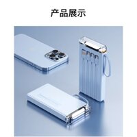 SẠC DỰ PHÒNG DUNG LƯỢNG LỚN 10000mAh TÍCH HỢP ĐÈN VÀ CÁP SẠC 4 ĐẦU