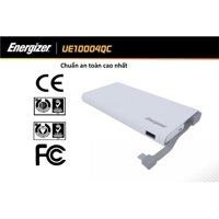 Sạc dự phòng Energizer UE10004QC 10000mAh Sạc Nhanh Qualcomm 3.0