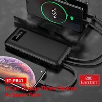 Sạc Dự phòng Gắn Cáp 3 Đầu Earldom PB-41