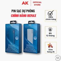 Sạc dự phòng hàng chính hãng Remax dung lượng 20.000mAh - Hỗ trợ Sạc nhanh - Tích hợp đủ đầu dây sạc