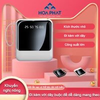 Sạc dự phòng HOA PHAT   20000mAh 1 dung lượng pin lớn tích hợp dây sạc nhanh cho nhiều điện thoại