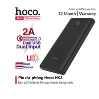 Sạc Dự Phòng Hoco HK3 12000mAh Đèn Led Báo Dung Lượng Pin Tương Thích Với Nhiều Thiết Bị