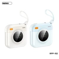 Sạc dự phòng không dây Remax RPP-152 10.000mAh Wireless 15W, Cáp TypeC PD In 18W / Out 20W, Cáp LN Out 10W