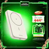 Sạc dự phòng không dây Ugreen 5000/10000mAh | Sạc đồng thơi 2 thiết bị | Pin Li-on | Bảo hành 18 tháng 1 đổi 1 | 25207