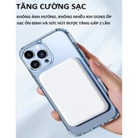 Sạc Dự Phòng Không Dây 5000mah, Công Xuất Lớn 20W, Nam Châm Mặt Lưng, Sạc Nhanh An Toàn