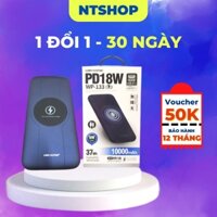 SẠC DỰ PHÒNG KHÔNG DÂY 10000mah Wk WP-133 tích hợp sạc PD 18W - Quickcharge 3.0