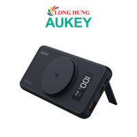 Sạc dự phòng kiêm sạc không dây Aukey Basix MagAir 22.5W QC 3.0 10000 mAh PB-WL01i - Hàng chính hãng - Đen