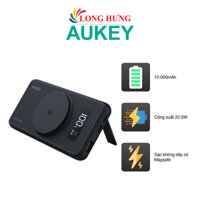 Sạc dự phòng kiêm sạc không dây Aukey Basix MagAir 22.5W QC 3.0 10000 mAh PB-WL01i - Hàng chính hãng