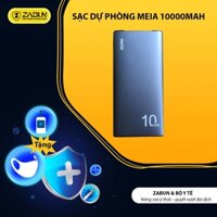 Sạc Dự Phòng Meia Vỏ Nhôm 10000mAh, Dùng Cho Các Thiết Bị Cổng USB, Có Đèn Báo, Pin 10h - Lôi 1 Đổi 1 Trong 12 Tháng