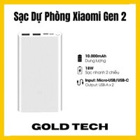 Sạc Dự Phòng Mi Gen 2S 10000 mah ⚡ Siêu Ưu Đãi⚡ Hàng Cao Cấp, Dung Lượng Cực Cao