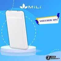 Sạc dự phòng MiLi Power Sunny Plus 10,000mAh3.7V - HB-N10 - Hàng Chính Hãng  - Màu Xanh