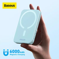 Sạc dự phòng mini Baseus Magnetic Wireless Charger Powerbank 6000mAh-PD 20W