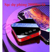 Sạc dự phòng MINI POWER BANK 20000mAh đèn LED LIGHTING cao cấp