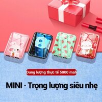 Sạc Dự Phòng Mini Siêu Dễ Thương Hỗ Trợ Sạc Nhanh Sạc An Toàn - Tiện Gọn Dung Lượng Pin Nhiều Bảo Hành 1 Năm